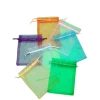 Wholesale of plain and transparent organza bags with drawn-up openings, gift bags, jewelry bags, and packaging mesh bags Item Picture